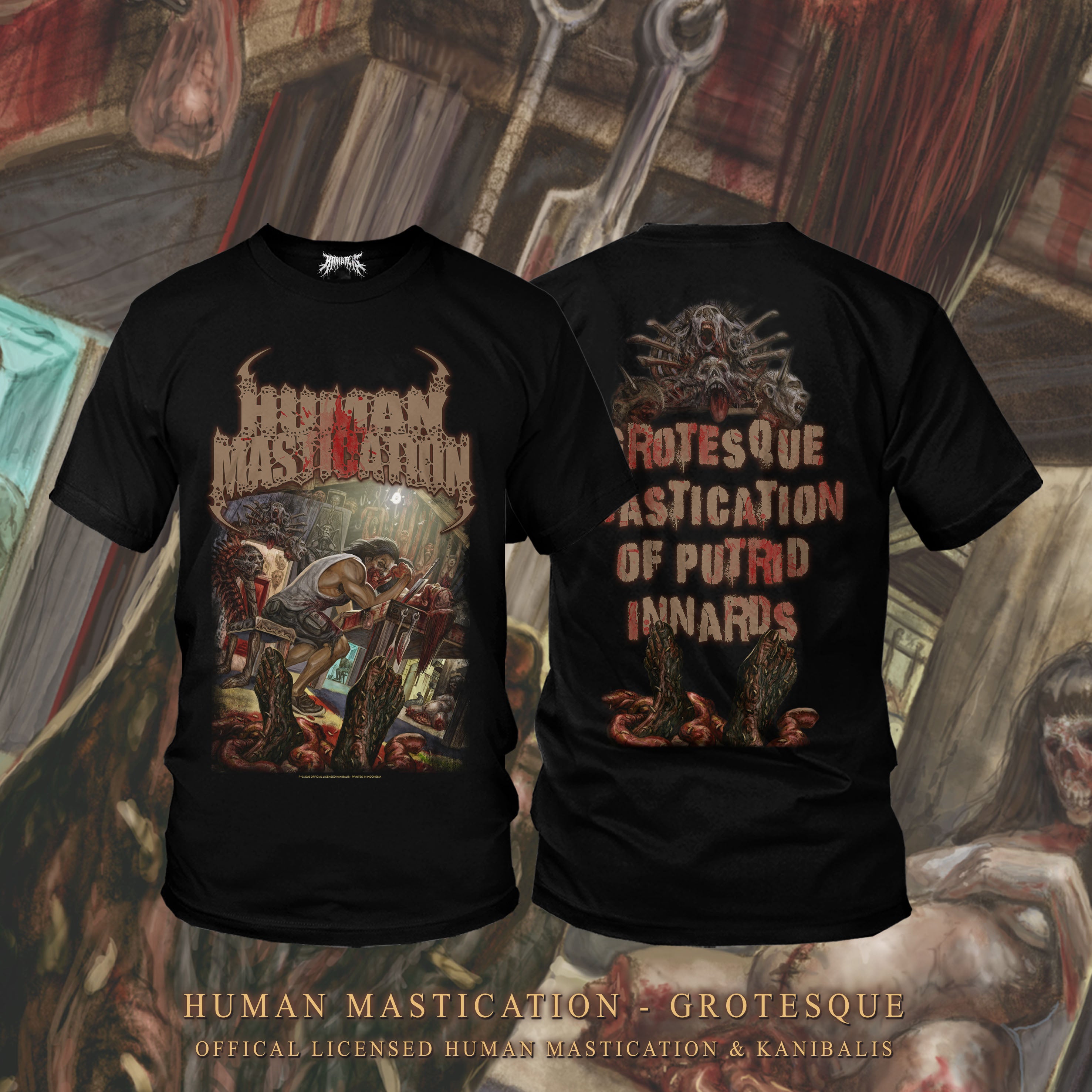 Pre-Order HUMAN MASTICATION - GROTESQUE COVER SS