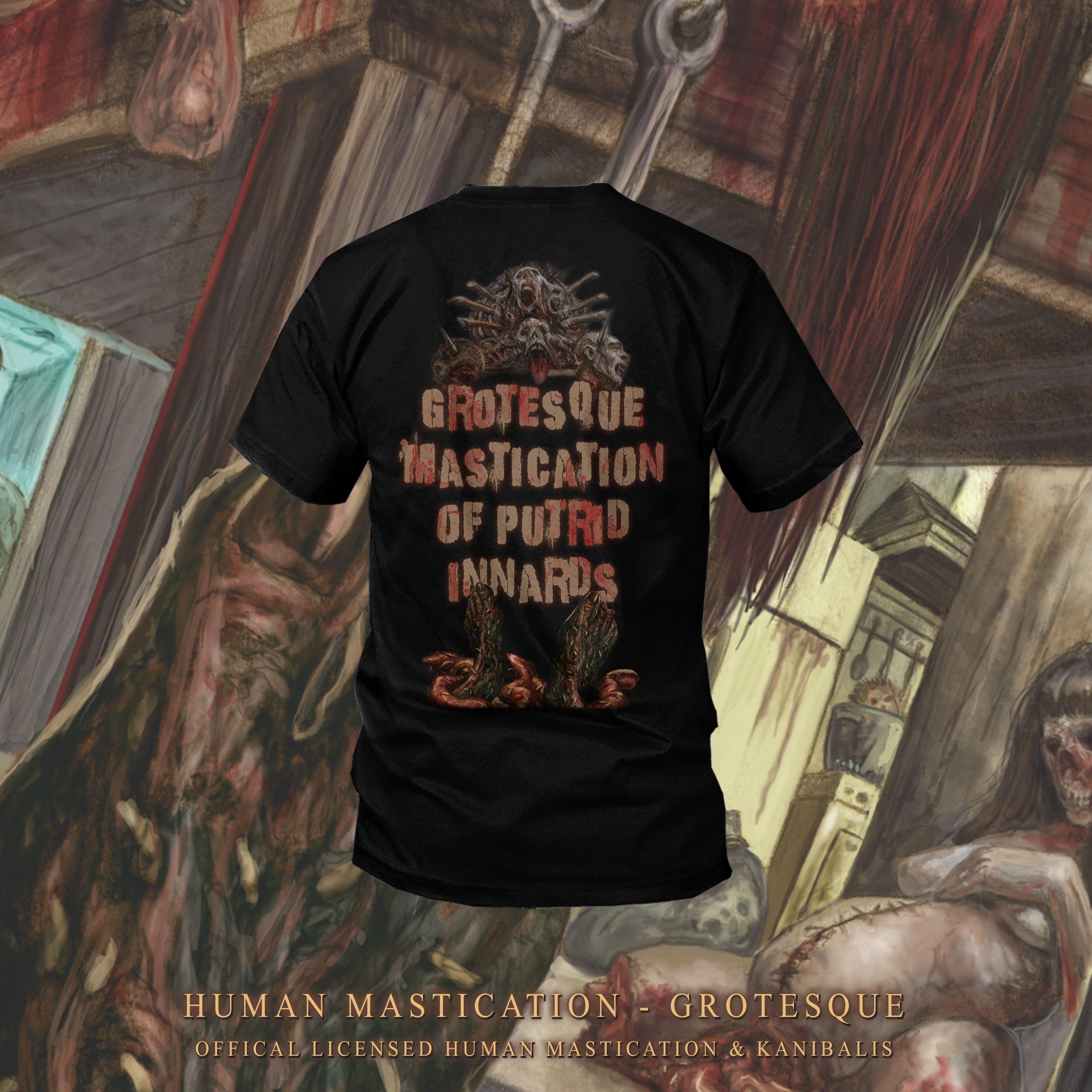 Pre-Order HUMAN MASTICATION - GROTESQUE COVER SS