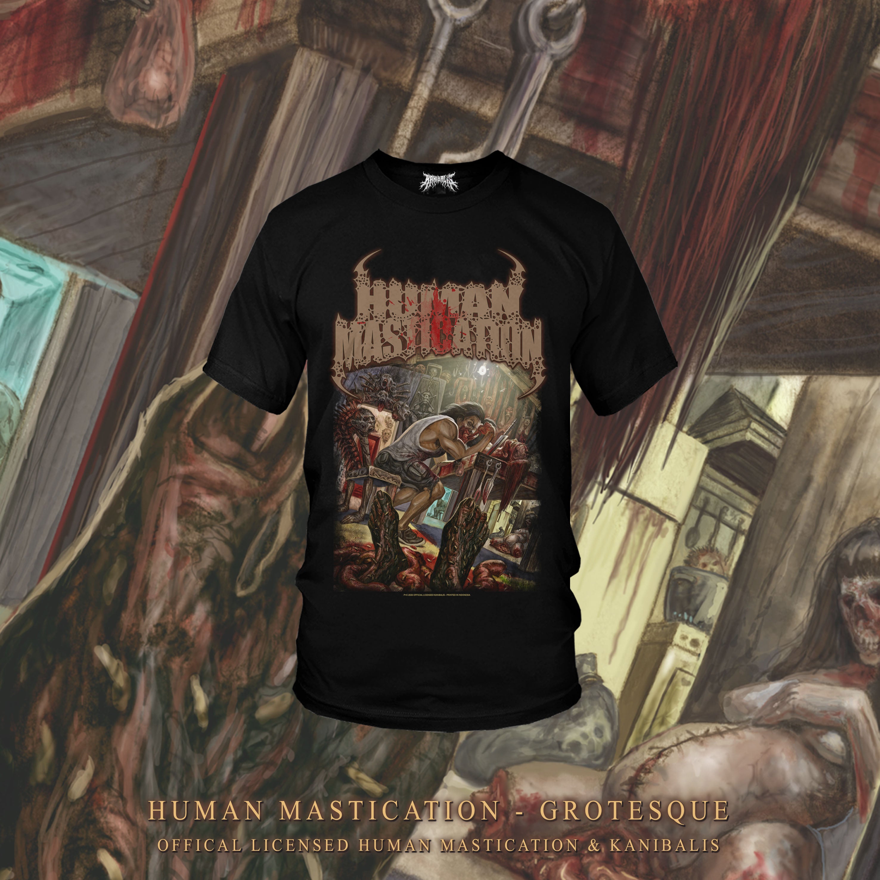 Pre-Order HUMAN MASTICATION - GROTESQUE COVER SS