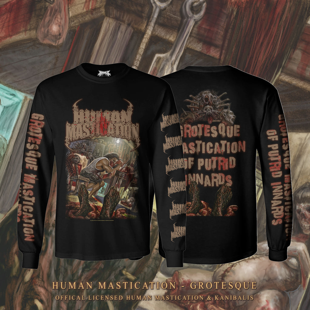Pre-Order HUMAN MASTICATION - GROTESQUE COVER LS